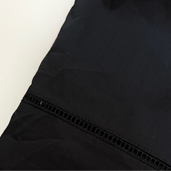 Theory Cotton Poplin Off Shoulder Black Dress - Picture 11 of 14